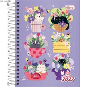Agenda D+ Feminina Espiral Diária 2027 - Tilibra