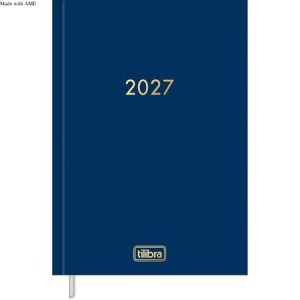 Agenda Executiva Napoli Cores Costurada Diária 2027 - Tilibra