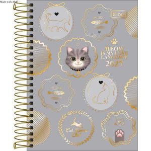 Agenda Purrfect Cats Espiral 2027 - Tilibra